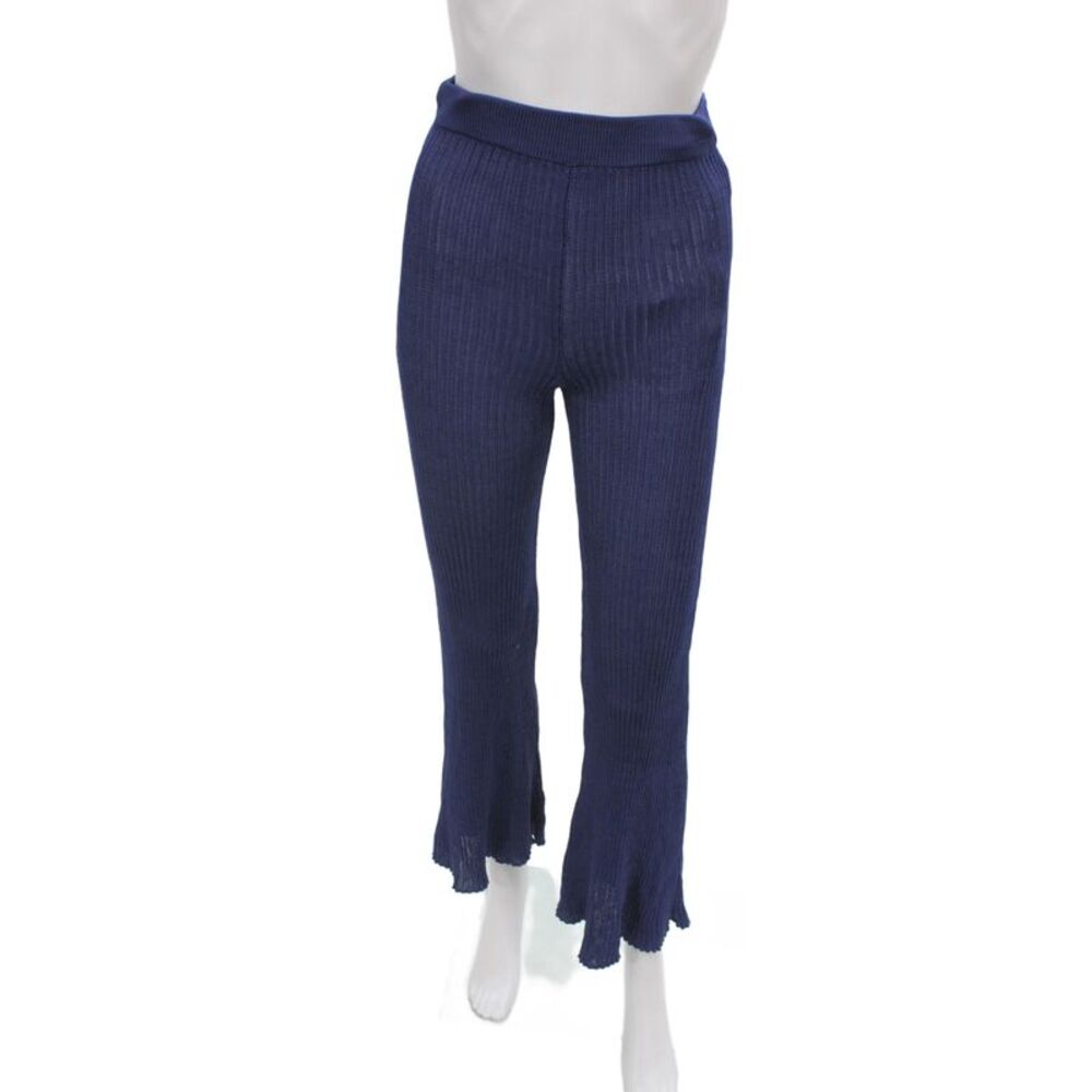 Calle Del Mar Women Cropped Blue 100% Viscose Pull On Pants Size S